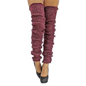 Slouchy Thigh High Knit Dance Leg Warmers